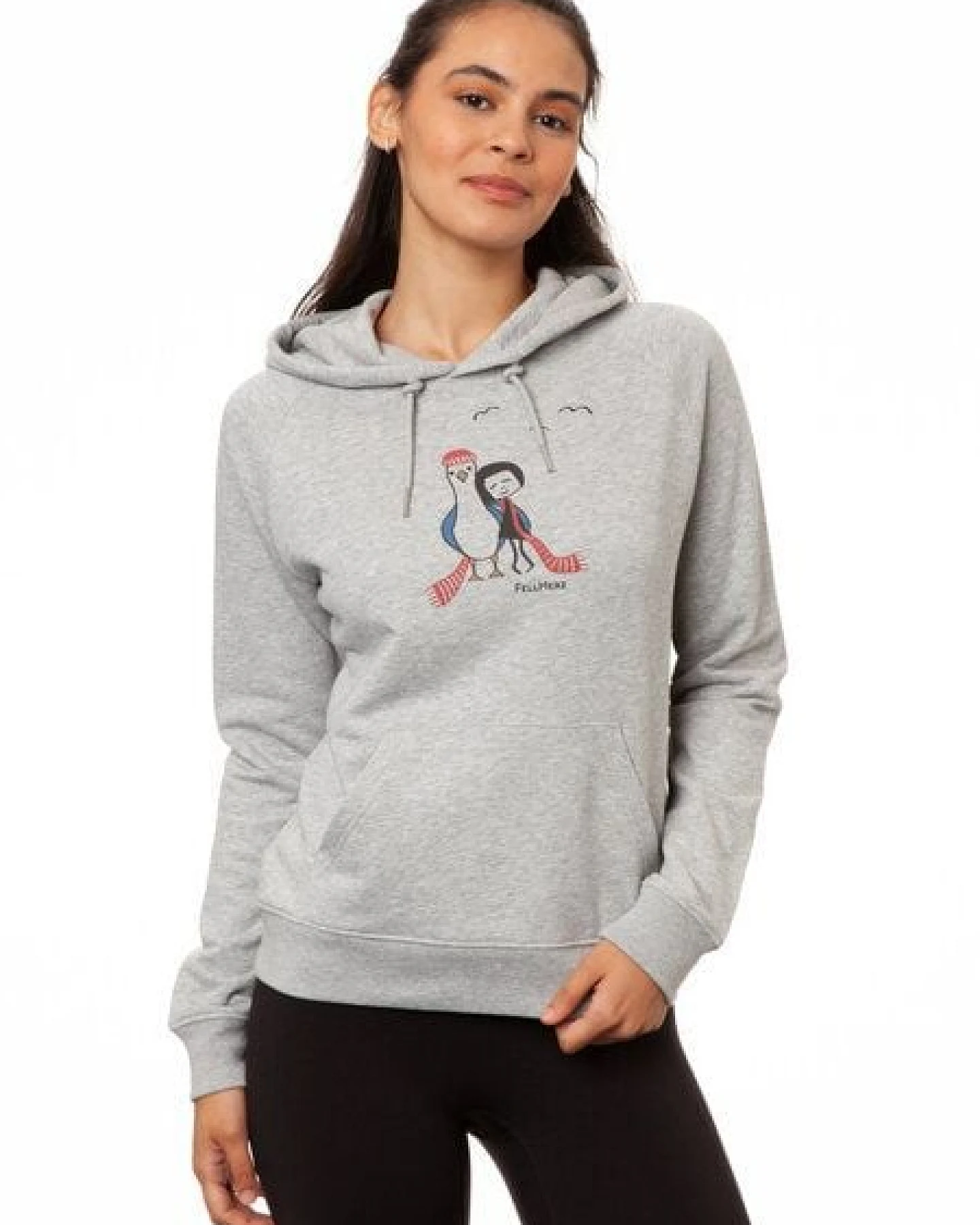 FellHerz Damen Hoodie Möwenliebe Bio Fair und Vegan – Ansicht 3