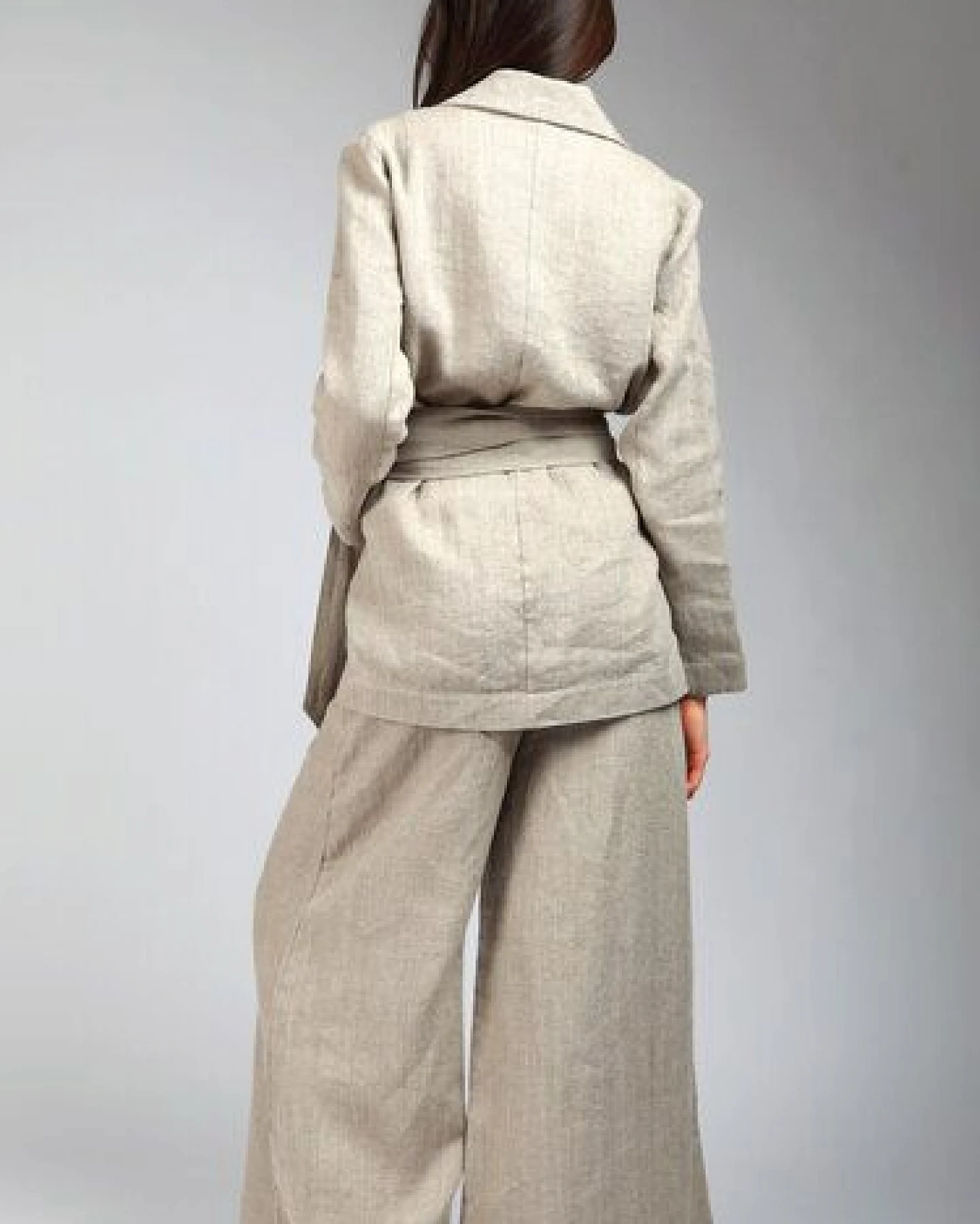 KNOTIUM KOKO Leinen Hosen und Blazer-Set – Ansicht 3