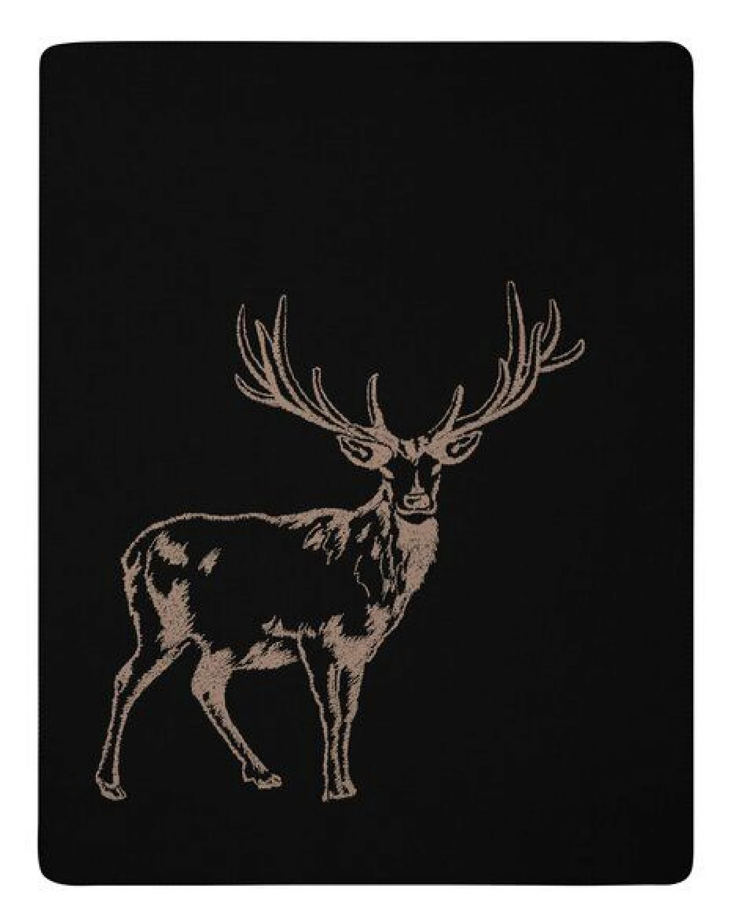 biederlack Wohndecke Serie Alp Chic "Deer", 80 % recycelte Fasern – Ansicht 2