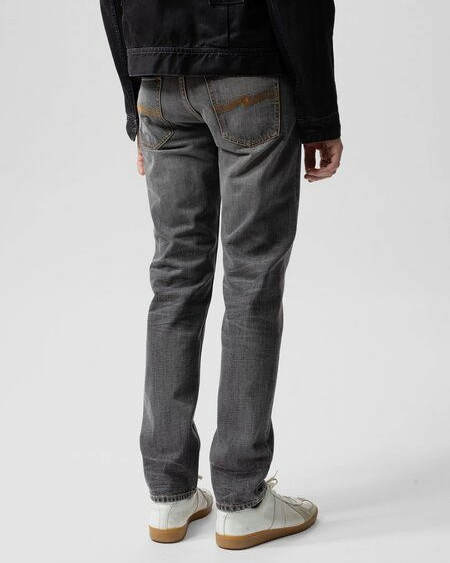Nudie Jeans Jeans Steady Eddie II - Grey Crosshatch – Ansicht 2