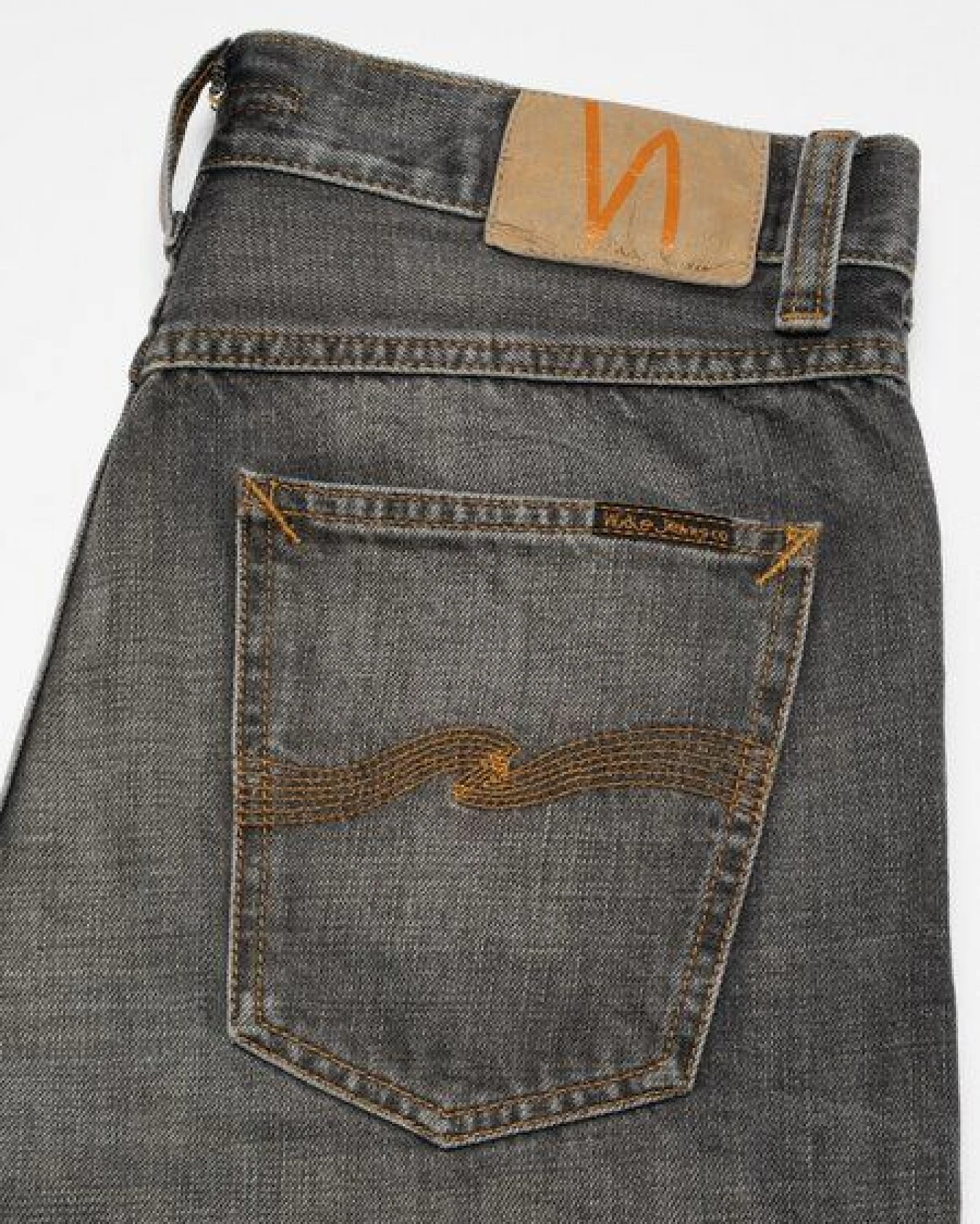 Nudie Jeans Jeans Steady Eddie II - Grey Crosshatch – Ansicht 3