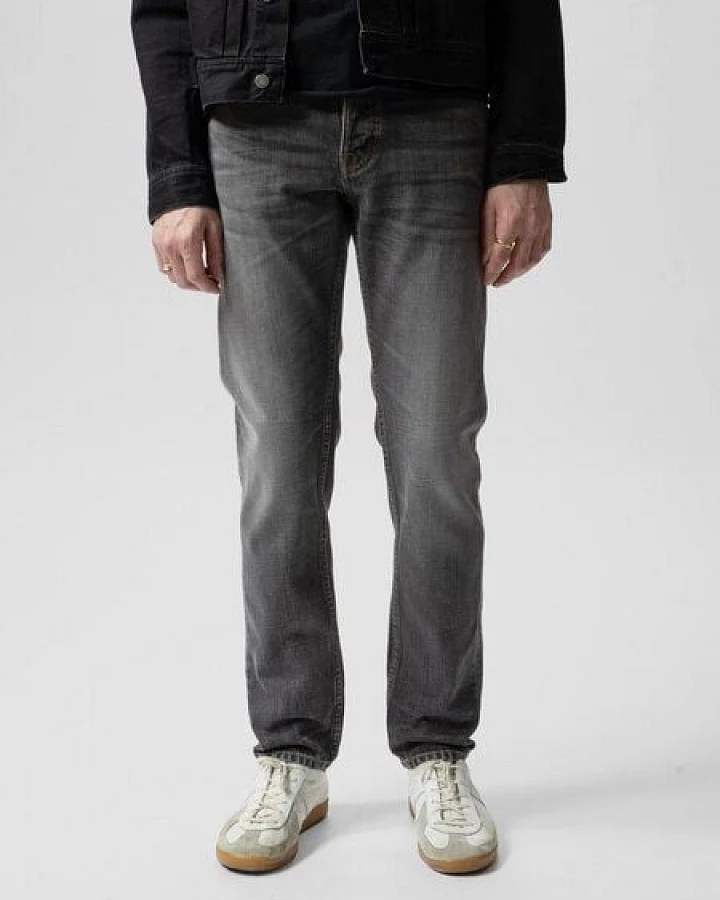 Nudie Jeans Jeans Steady Eddie II - Grey Crosshatch