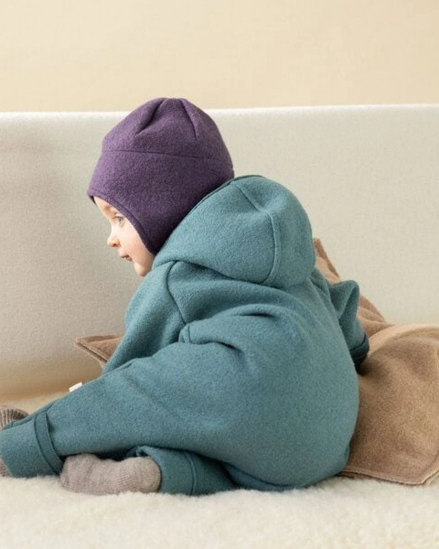 Disana Baby Kinder Walk Mütze kbT Schurwolle – Ansicht 3