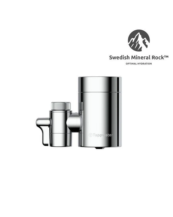 Wasserfilter für Wasserhahn Tappwater EcoPro SMR - Leitungswasserfilter mit 6 Stufen und Swedish Mineral Rock. Filtert + 100 Stoffe und fügt Mineralien für reines, gesundes Wasser hinzu. Exklusiver Technologie