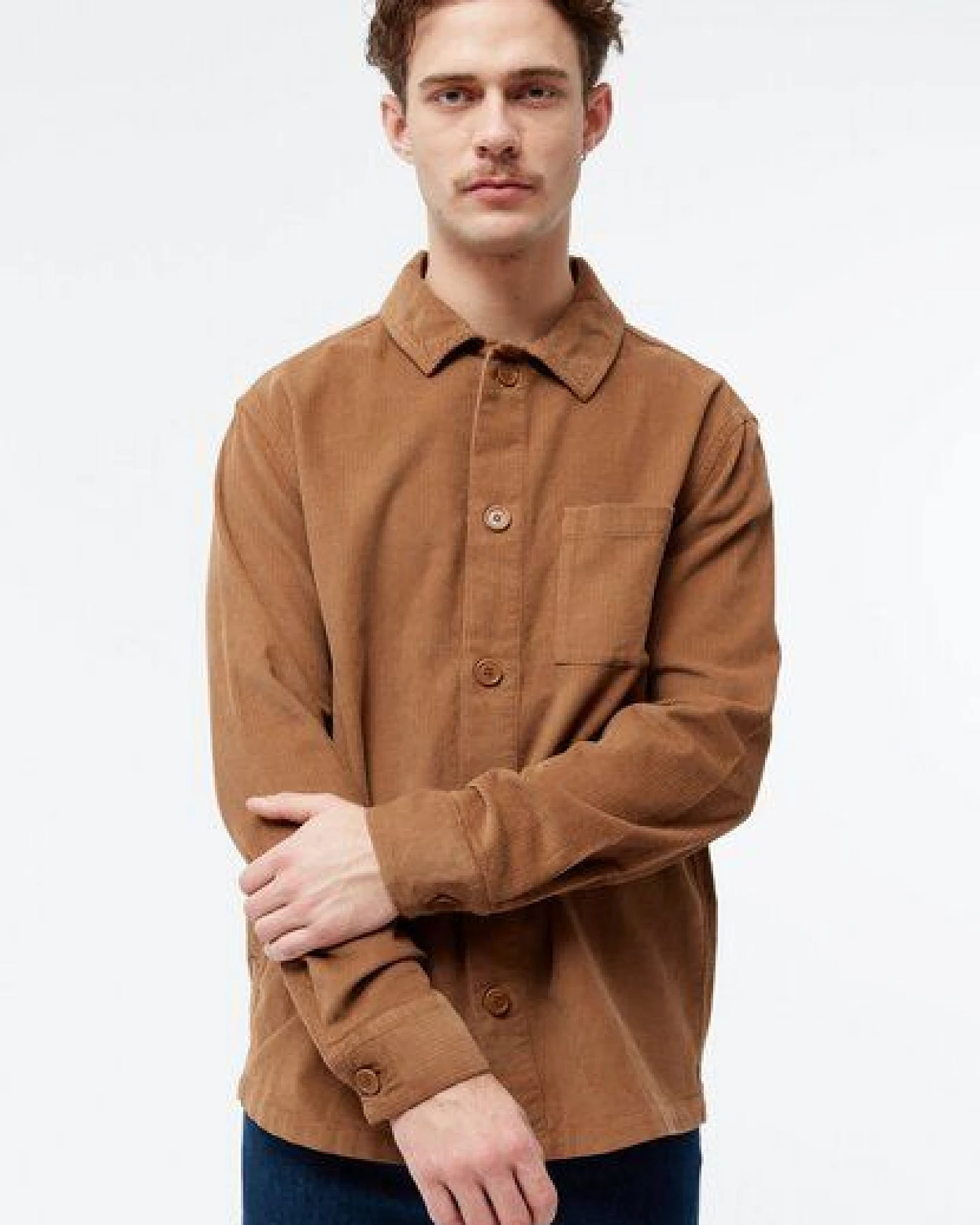 Givn Berlin Overshirt GBCURT aus Bio-Baumwollcord – Ansicht 2