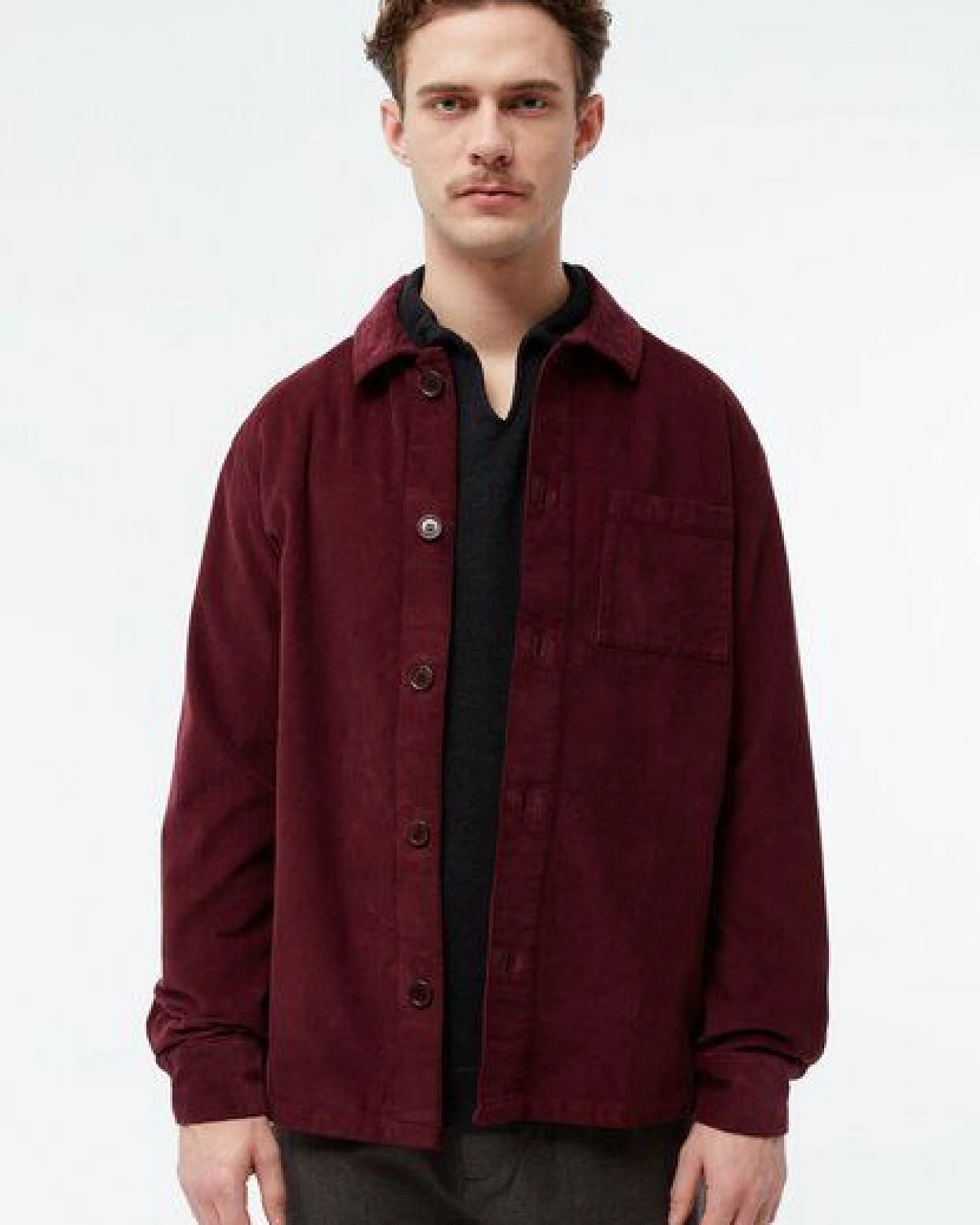 Givn Berlin Overshirt GBCURT aus Bio-Baumwollcord – Ansicht 2