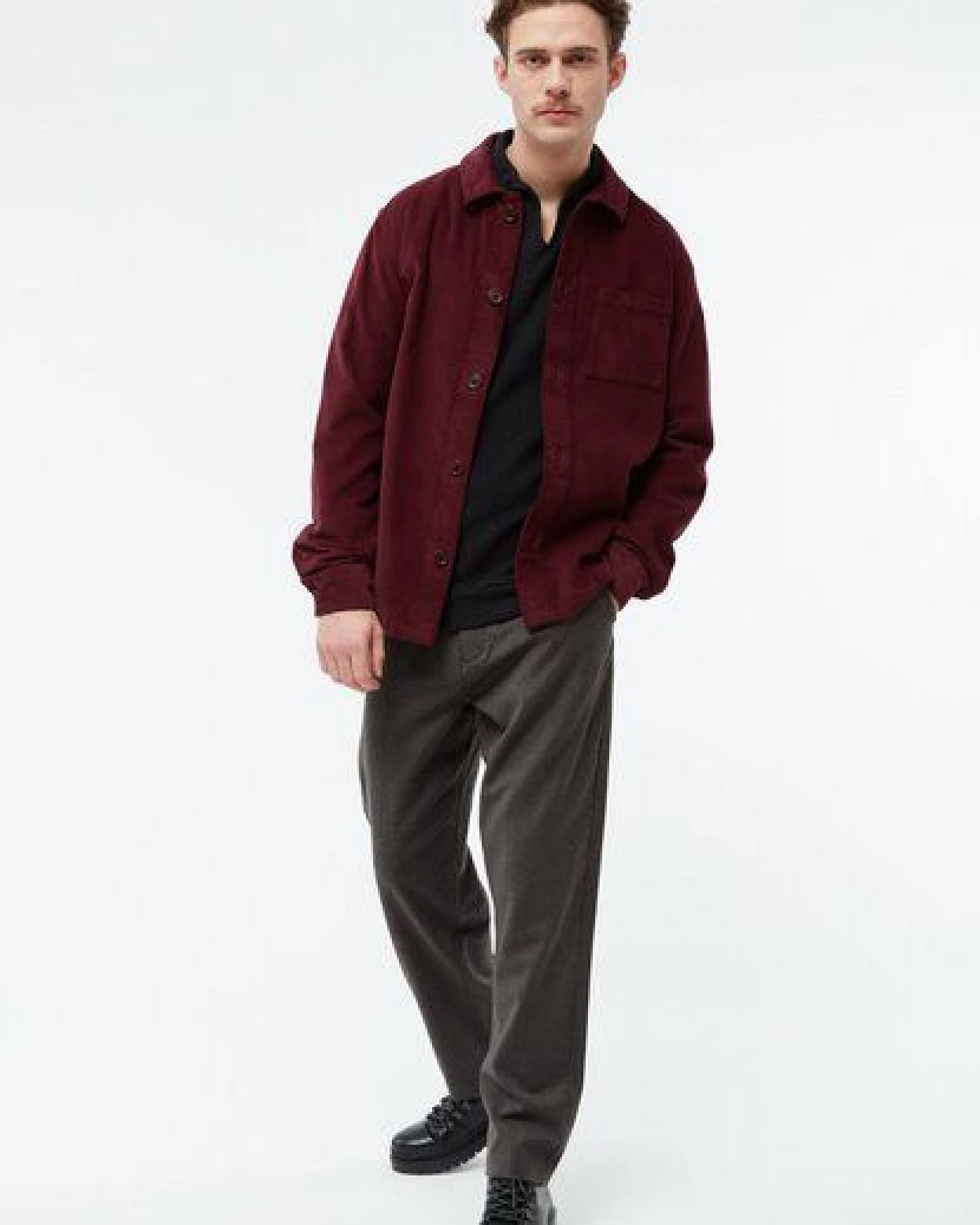Givn Berlin Overshirt GBCURT aus Bio-Baumwollcord – Ansicht 4