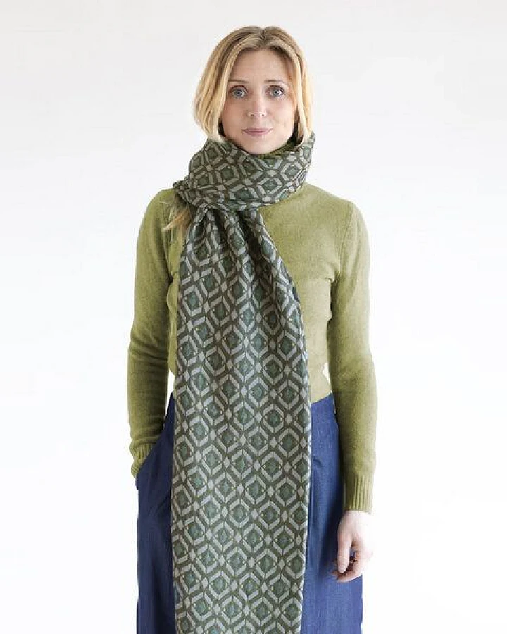 Djian Schal Jacquard 100 % Bio-Baumwolle – LIEVE