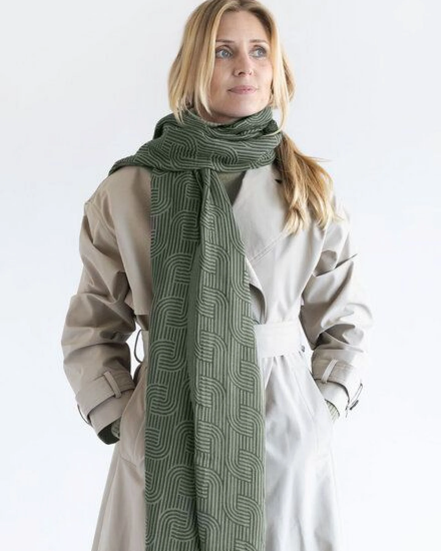 Djian Schal Jacquard 100 % Bio-Baumwolle – CLOE – Ansicht 3