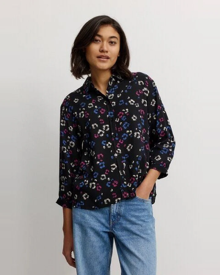 Damen Bluse aus LENZING ECOVERO Viskose - CYPRESS BLOSSOM - recolution