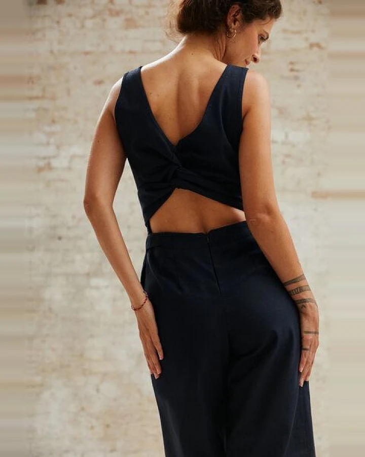 Jyoti - Fair Works Bio-Baumwoll Jumpsuit Anusha Schwarz