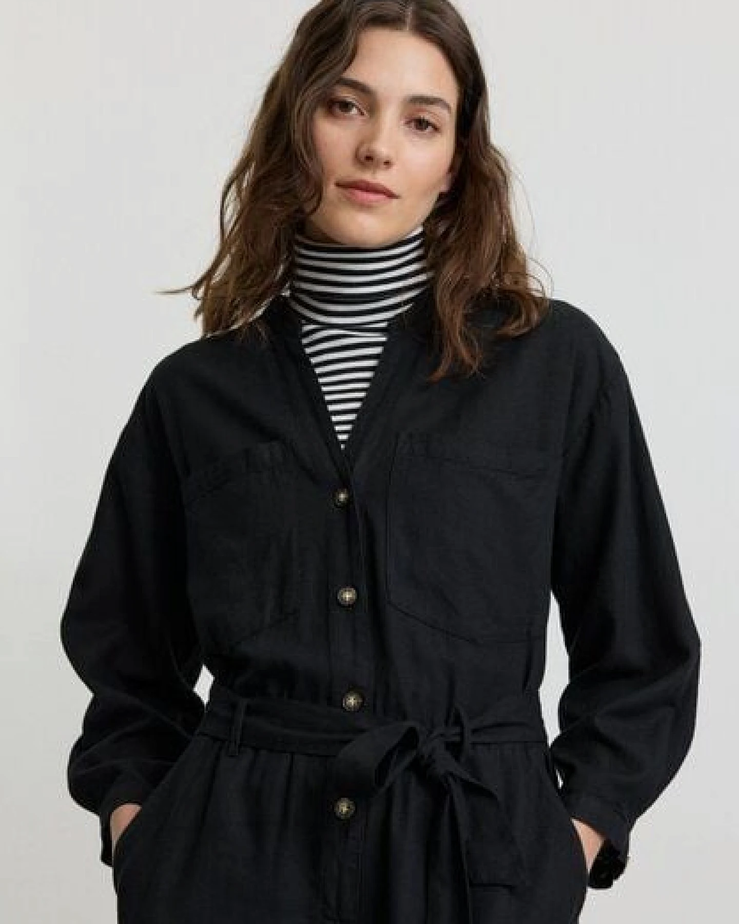 Damen Overall aus Leinen und LENZING ECOVERO Viskose Mix - FILAREE - recolution – Ansicht 3