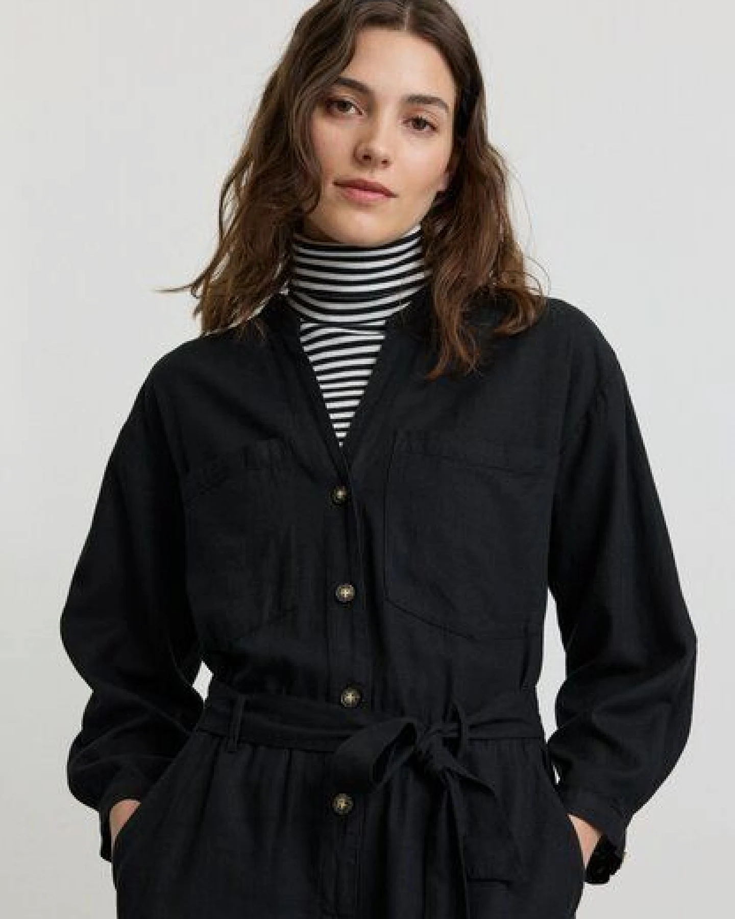 Damen Overall aus Leinen und LENZING ECOVERO Viskose Mix - FILAREE - recolution – Ansicht 3