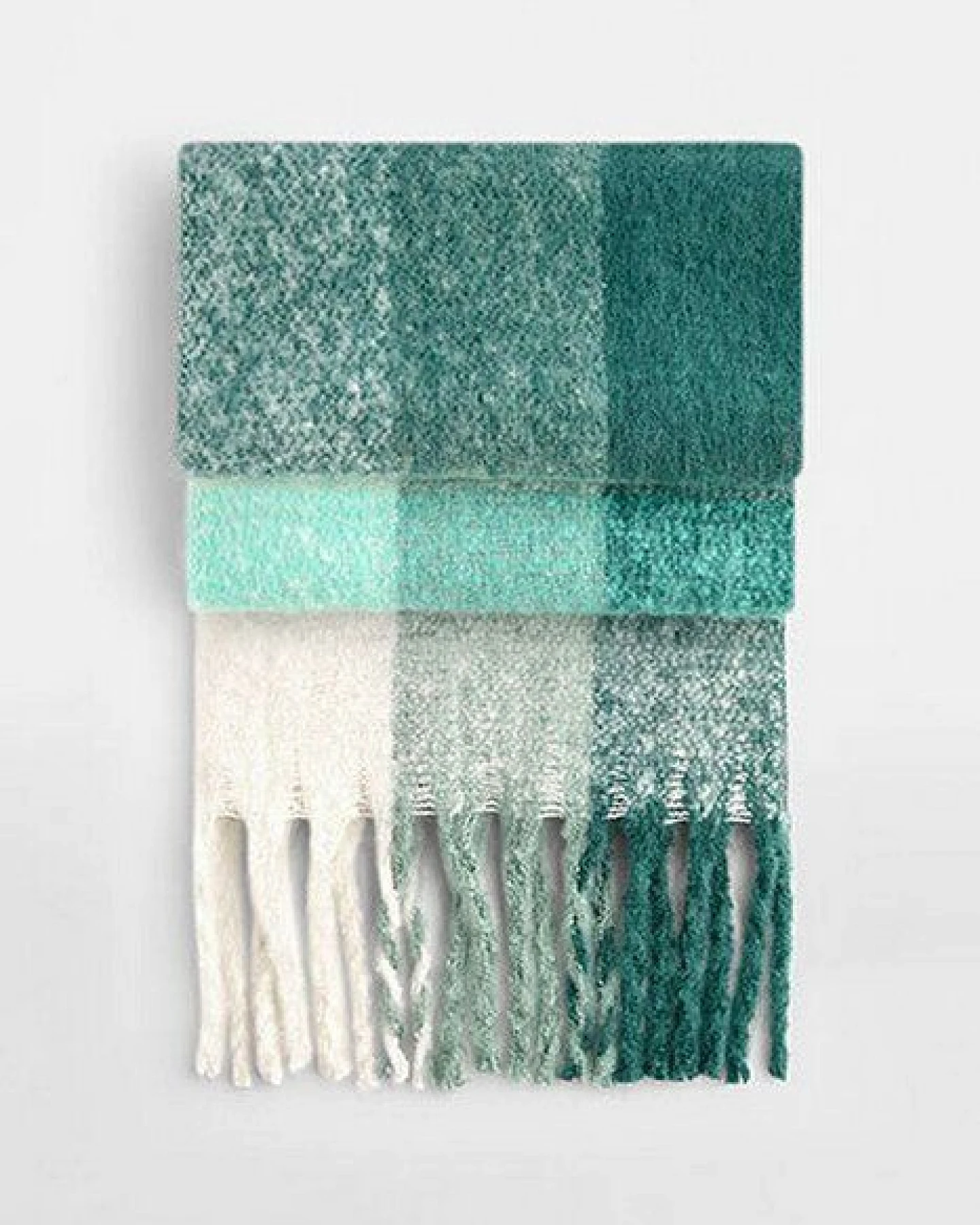 Beechfield Karierter Winterschal Oversize (223 x 33 cm) weiches Material – Ansicht 2