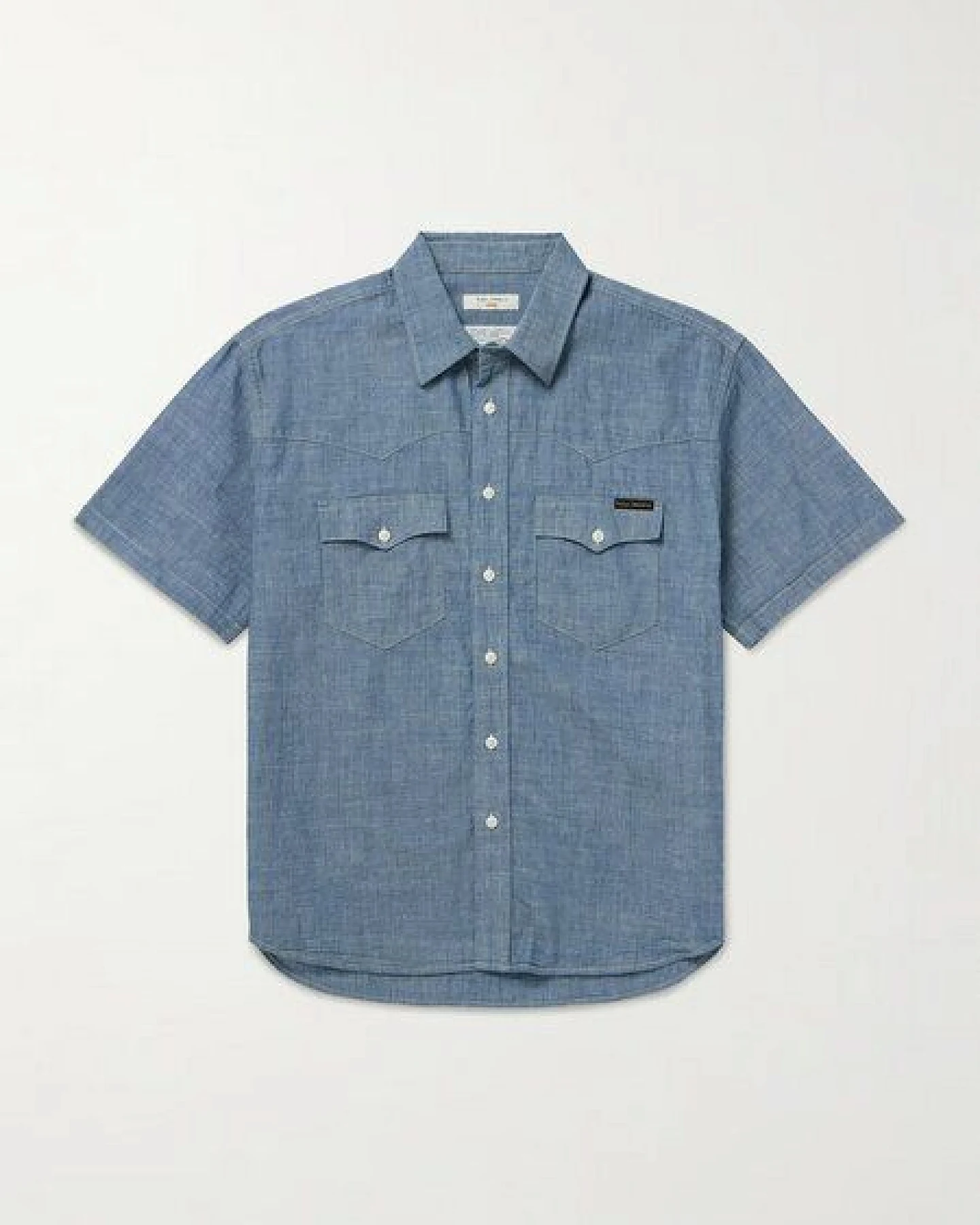 Nudie Jeans Lance Short Sleeve Shirt – Blue – Ansicht 2