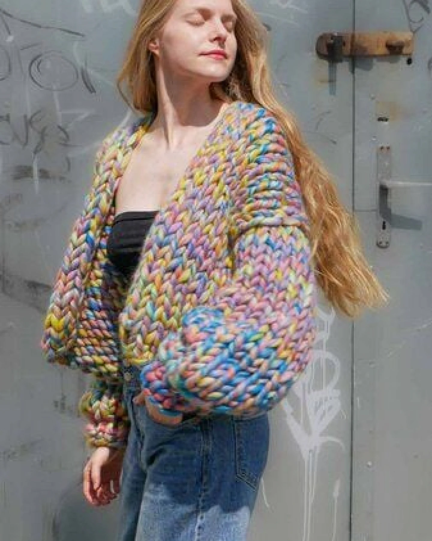 PANAPUFA Strickjacke aus dicker Wolle – Ansicht 3