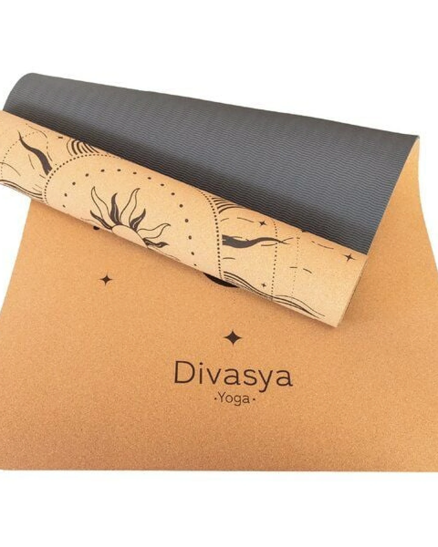 Divasya Leichte Kork Yogamatte – Ansicht 4