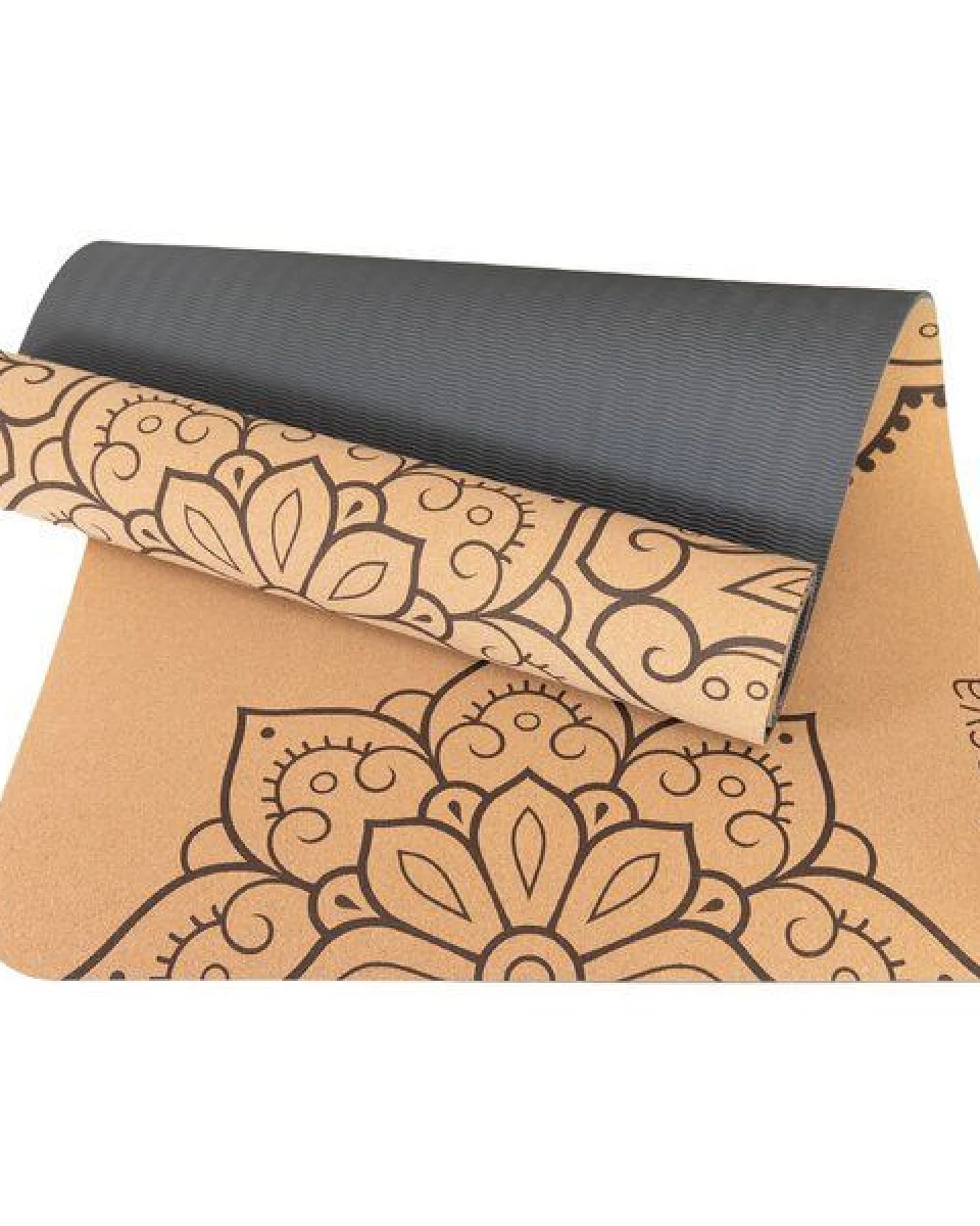 Divasya Leichte Kork Yogamatte – Ansicht 3