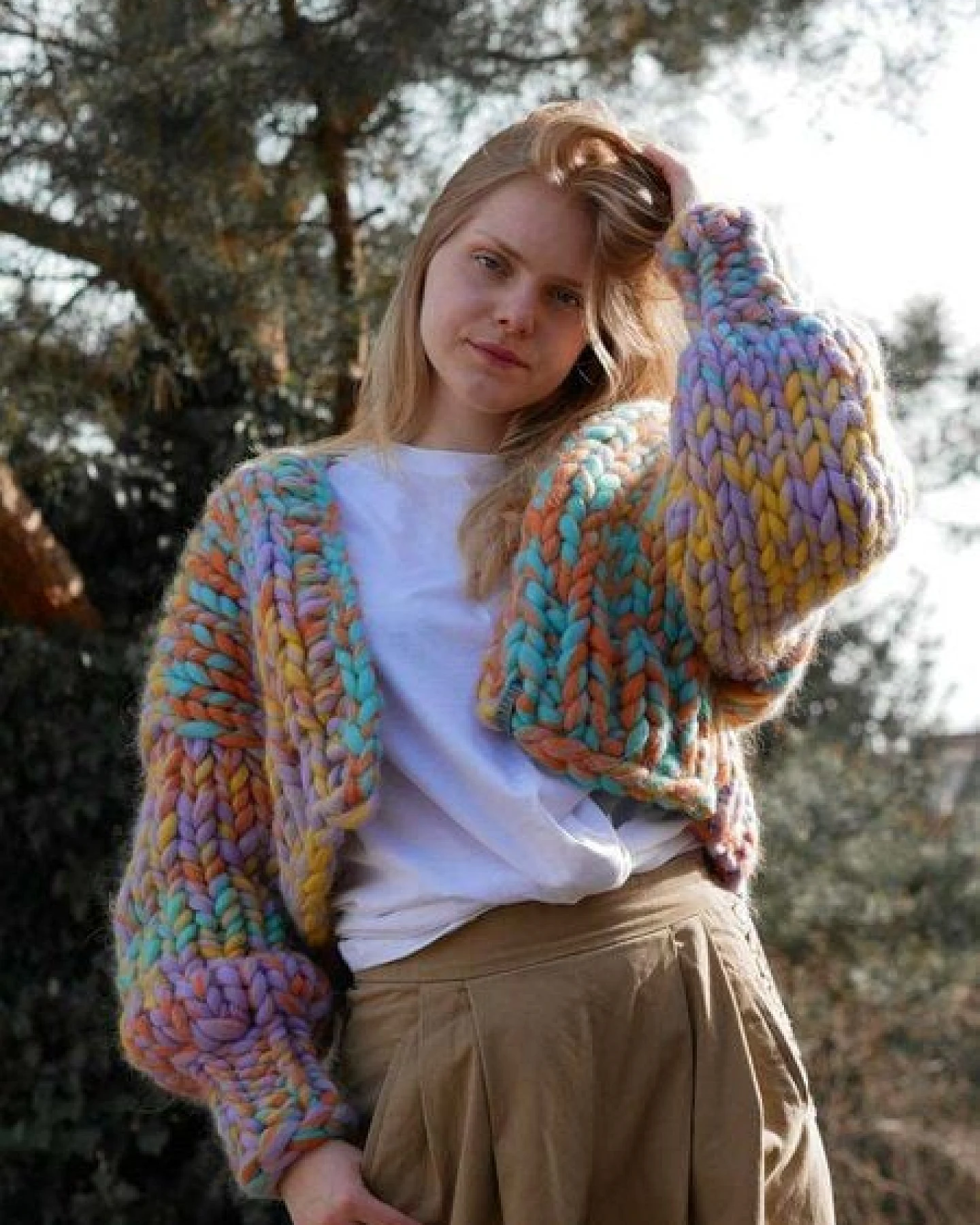 PANAPUFA Strickjacke aus dicker Wolle – Ansicht 2