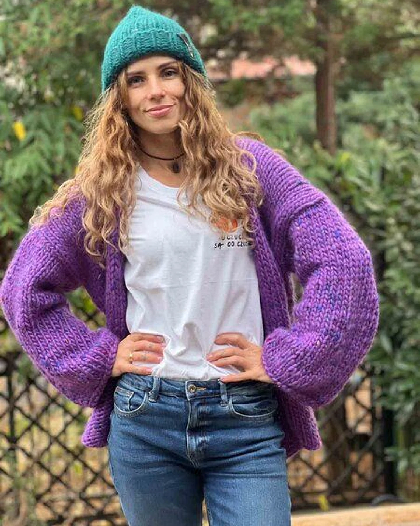 PANAPUFA Handgestrickte Chunky Beanie – 100 % Merinowolle – Ansicht 3