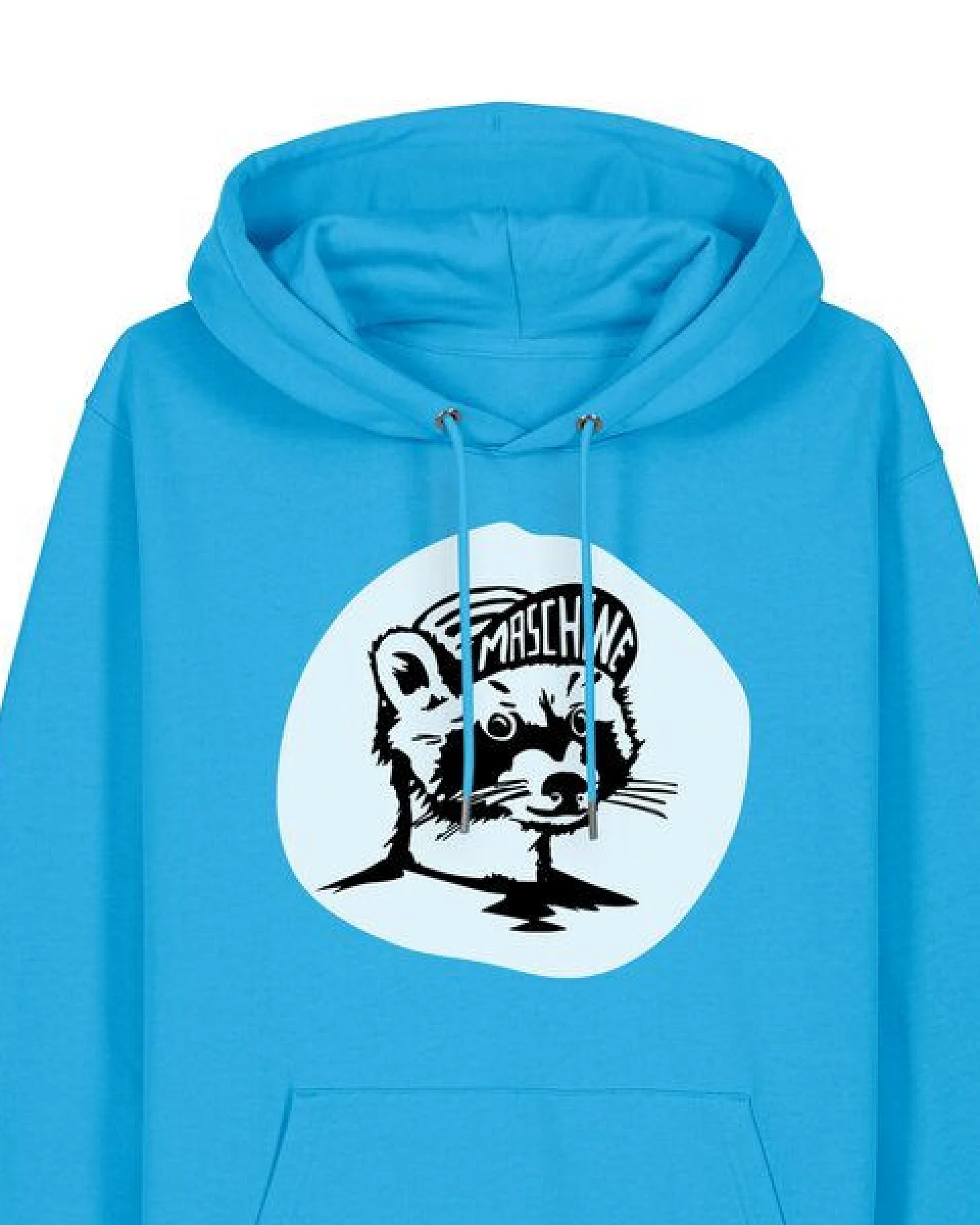 päfjes Waschbär die Maschine / Gravel / Rennrad - Unisex Fair Wear Bio Hoodie – Ansicht 2