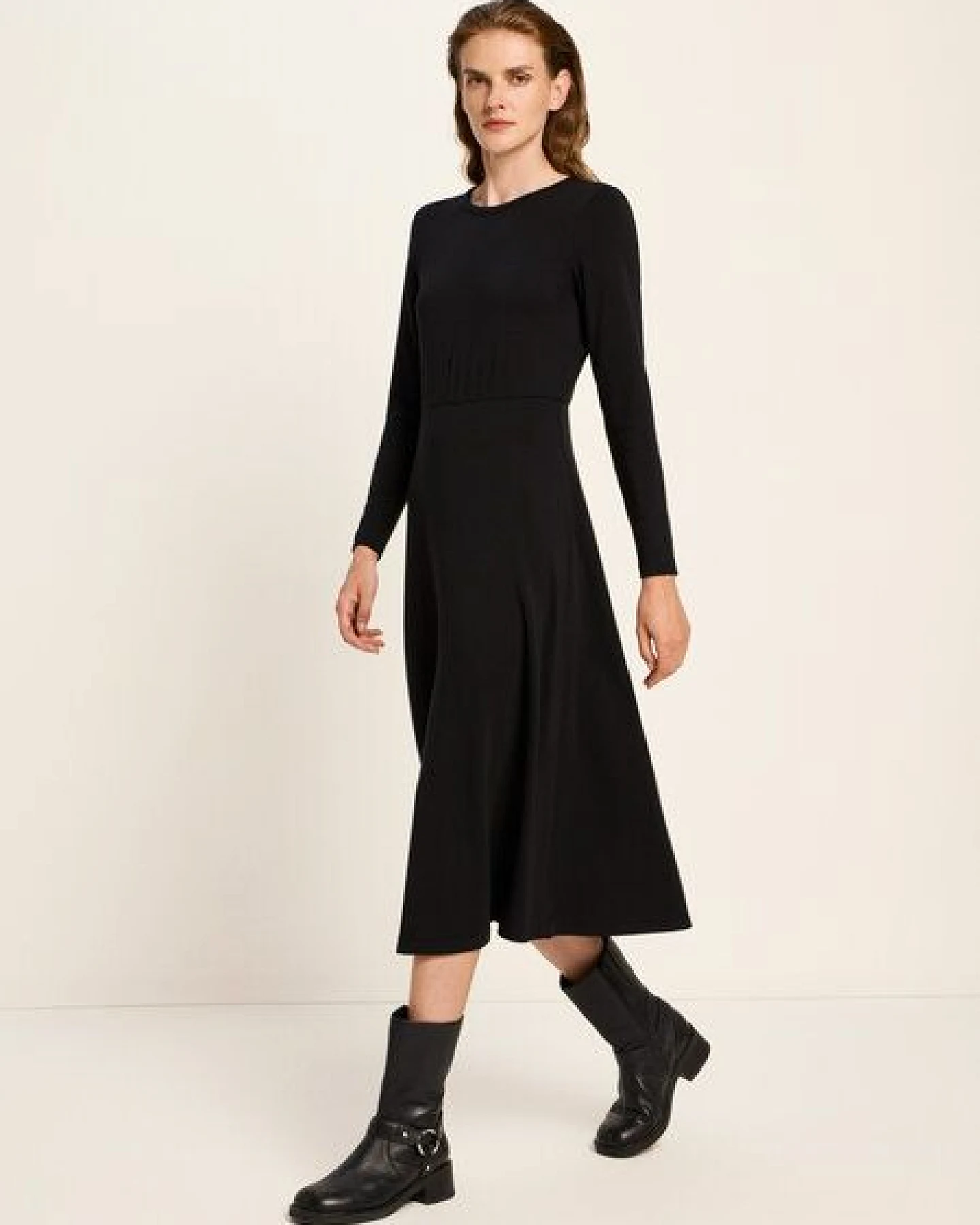 LANIUS Midikleid aus TENCEL und Bio-Baumwolle – Ansicht 3