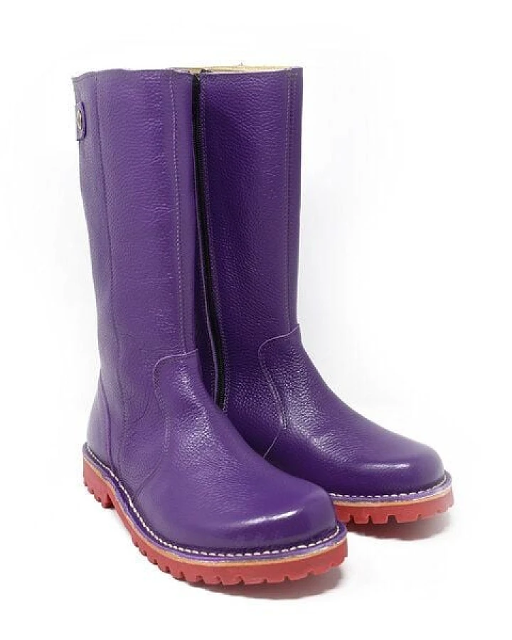 Grünbein Shoes Stiefel Charlotte Naturform lose Einlage lila
