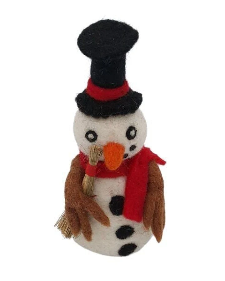 short'n'pietz Schneemann als Filz Eierwärmer