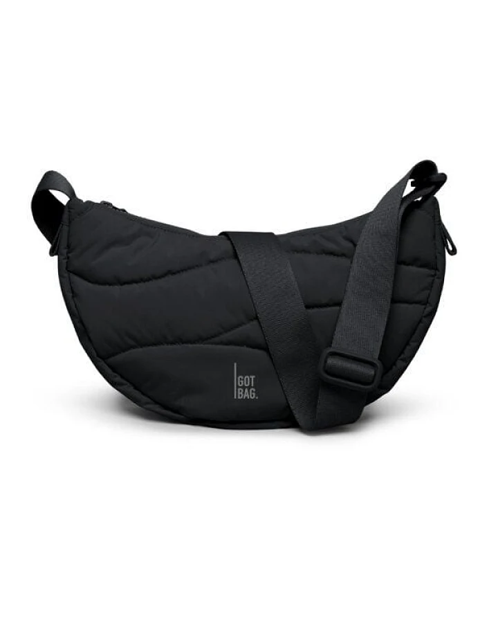 GOT BAG Wavy Puffer Moon Bag Small