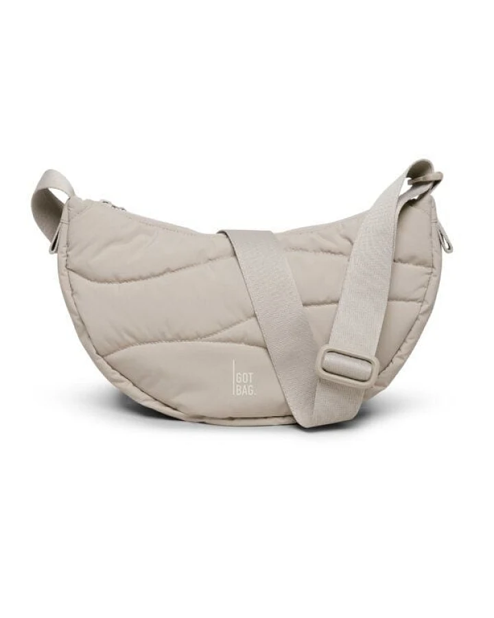 GOT BAG Wavy Puffer Moon Bag Small