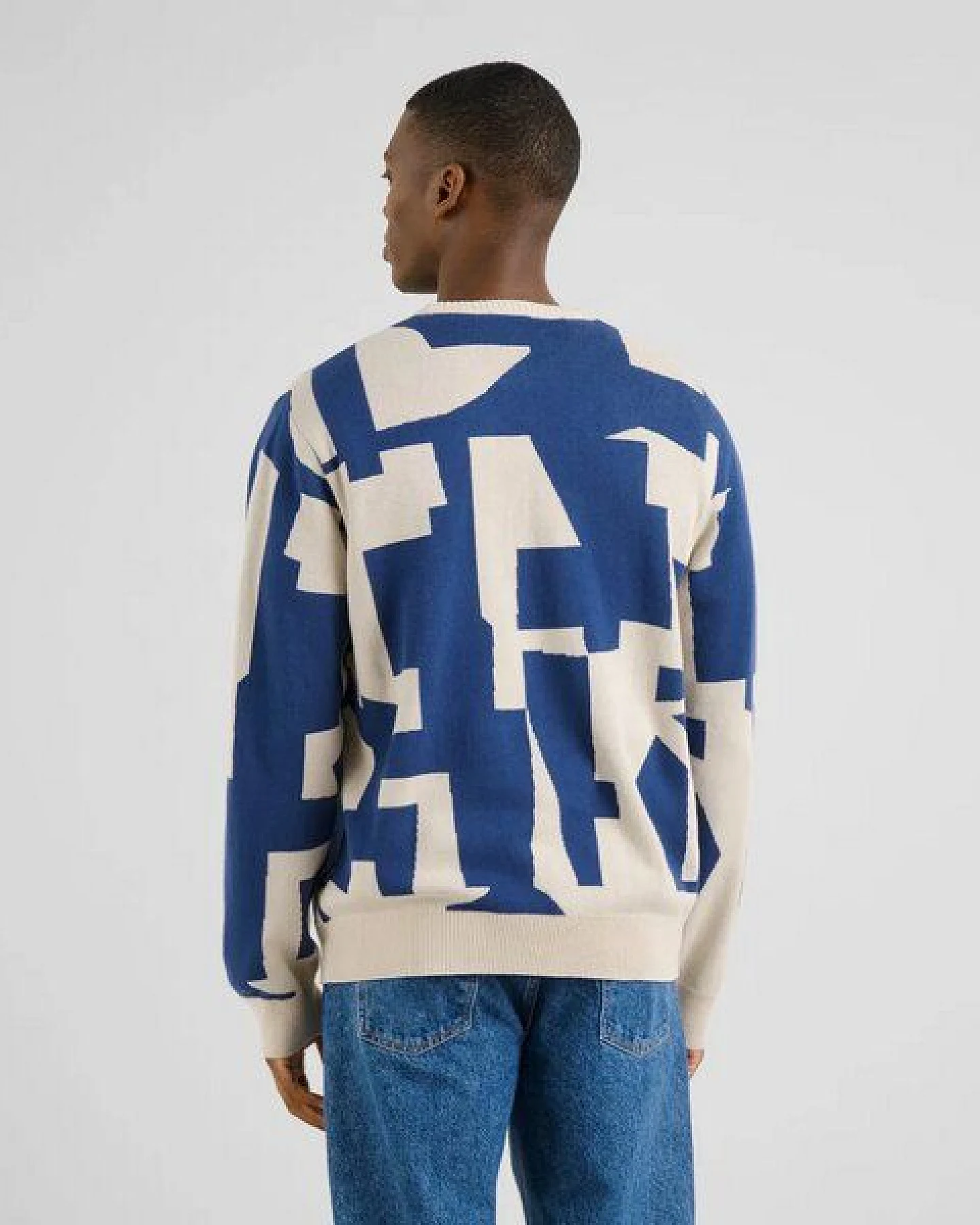 DEDICATED Herren Strickpullover Sweater MORA Abstract Chaos – Ansicht 3