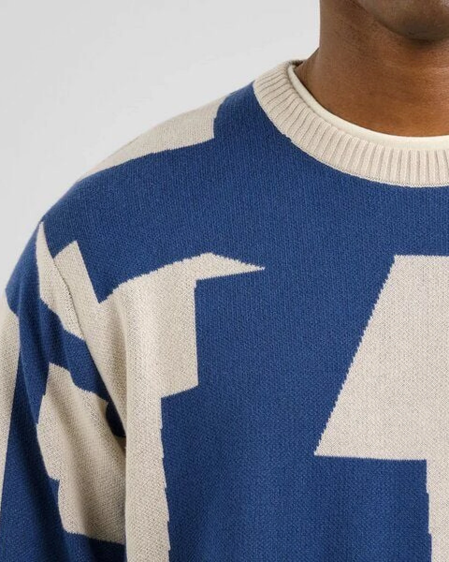 DEDICATED Herren Strickpullover Sweater MORA Abstract Chaos – Ansicht 4