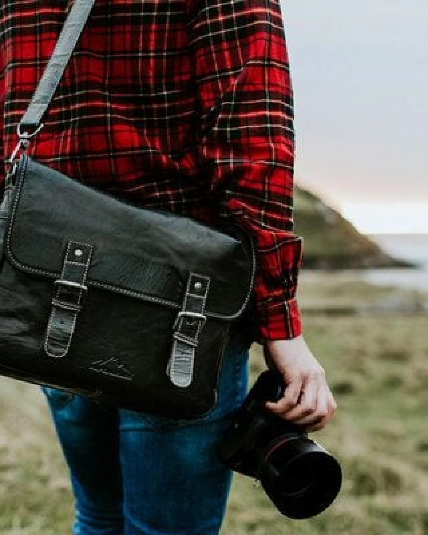 Alpenleder Kameratasche REPORTER – Ansicht 2