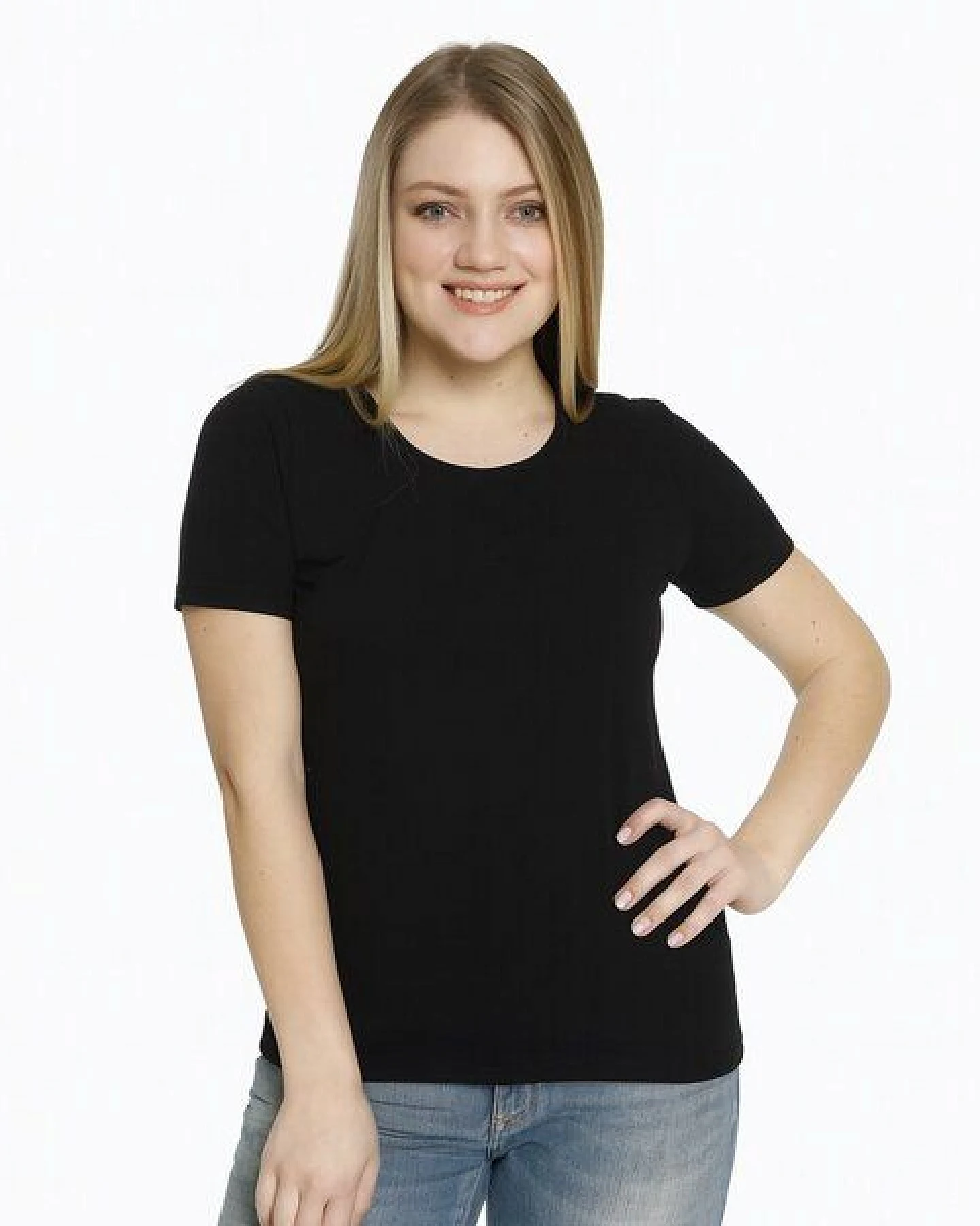 Bruno Barella Damen T-Shirt 3er Pack – GOTS-zertifiziert aus Bio-Baumwolle aus der Ägäis (Schwarz, Rot, Weiß) – Ansicht 4