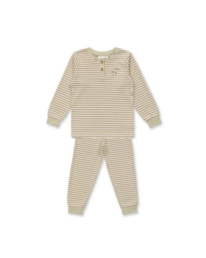 sense-organics Sense Organics Kinder Ringel Pyjama Waffel-Jersey Bio Baumwolle