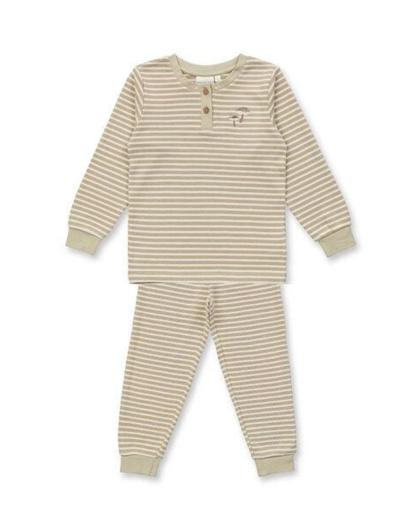 sense-organics Sense Organics Kinder Ringel Pyjama Waffel-Jersey Bio Baumwolle – Ansicht 2