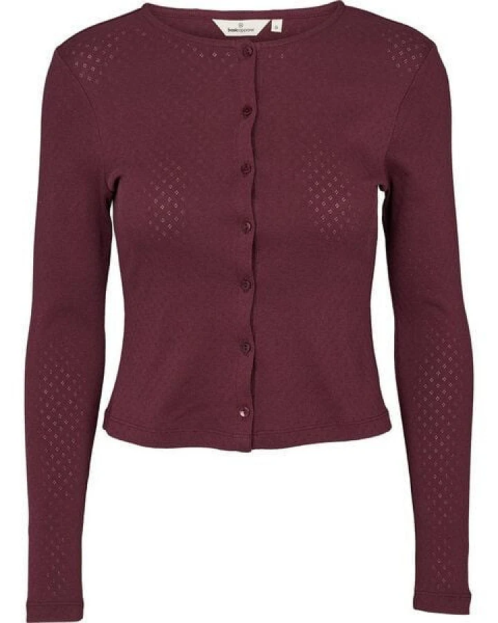 Basic Apparel Cardigan ARENSE mit langen Ärmeln aus Bio-Baumwolle GOTS