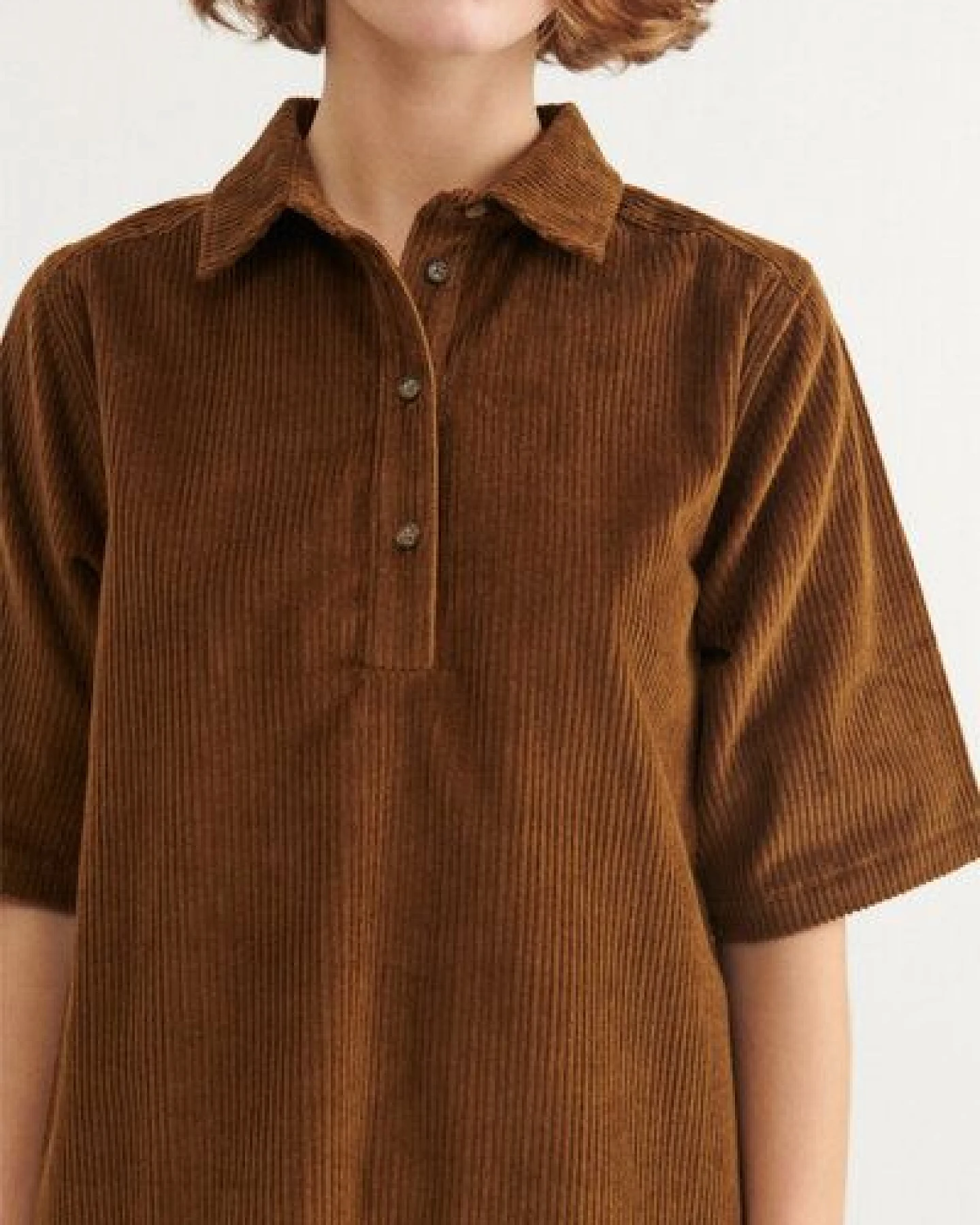 Basic Apparel Polo Cord-Kleid ISA aus Bio-Baumwolle GOTS – Ansicht 4