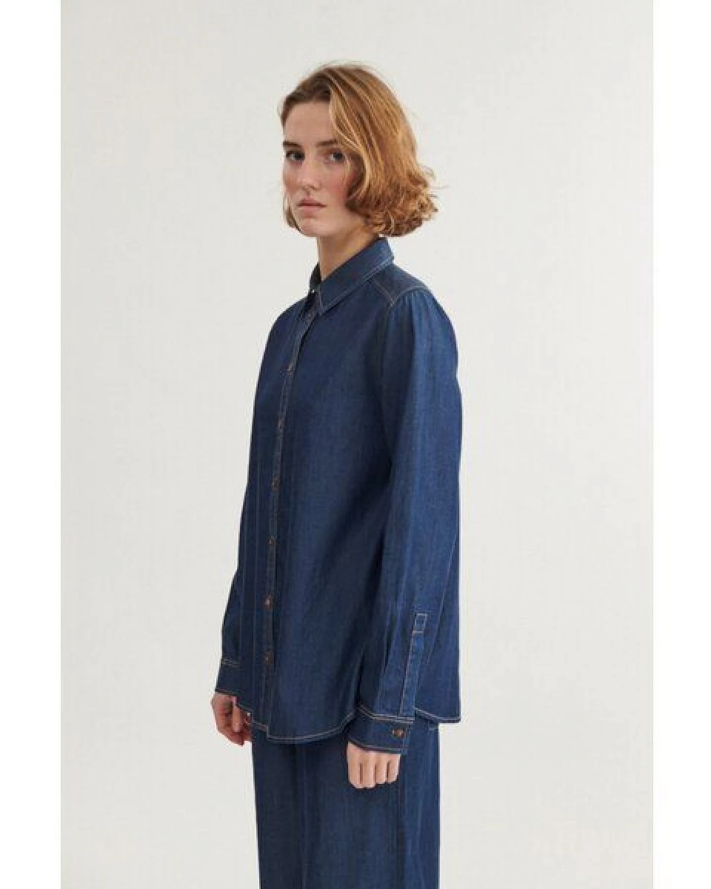 Basic Apparel Denim Blusenshirt BINE aus Tencel – Ansicht 3