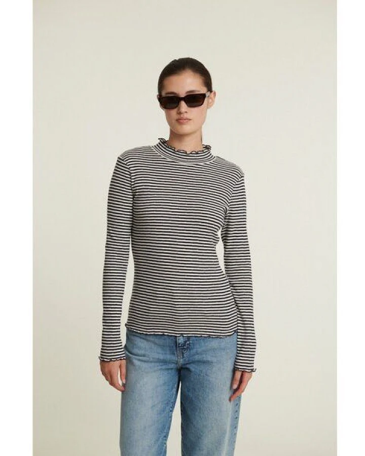 Basic Apparel Rollkragenshirt SILMA aus Bio-Baumwolle GOTS