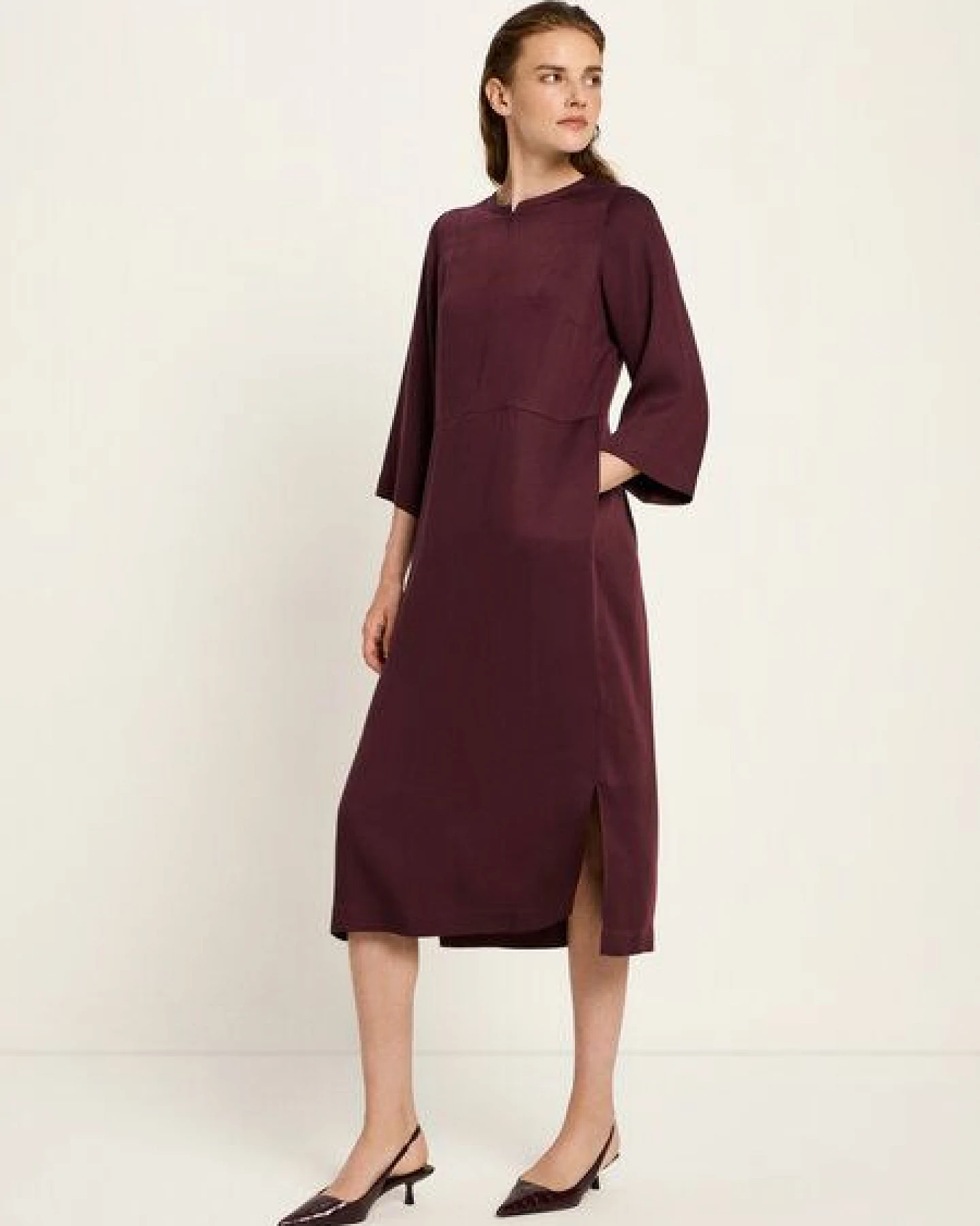 LANIUS Midikleid aus TENCEL Lyocell – Ansicht 2