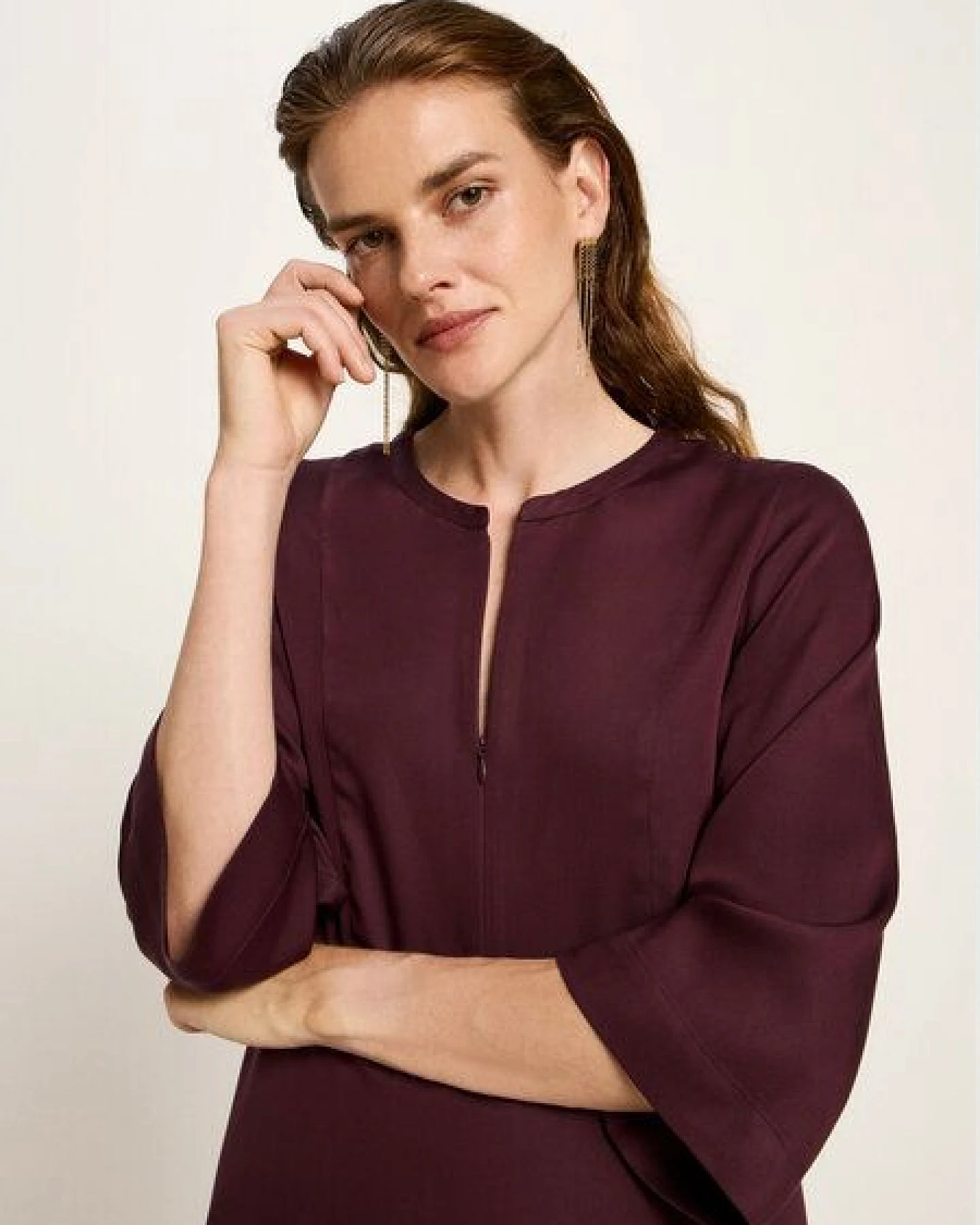 LANIUS Midikleid aus TENCEL Lyocell – Ansicht 3