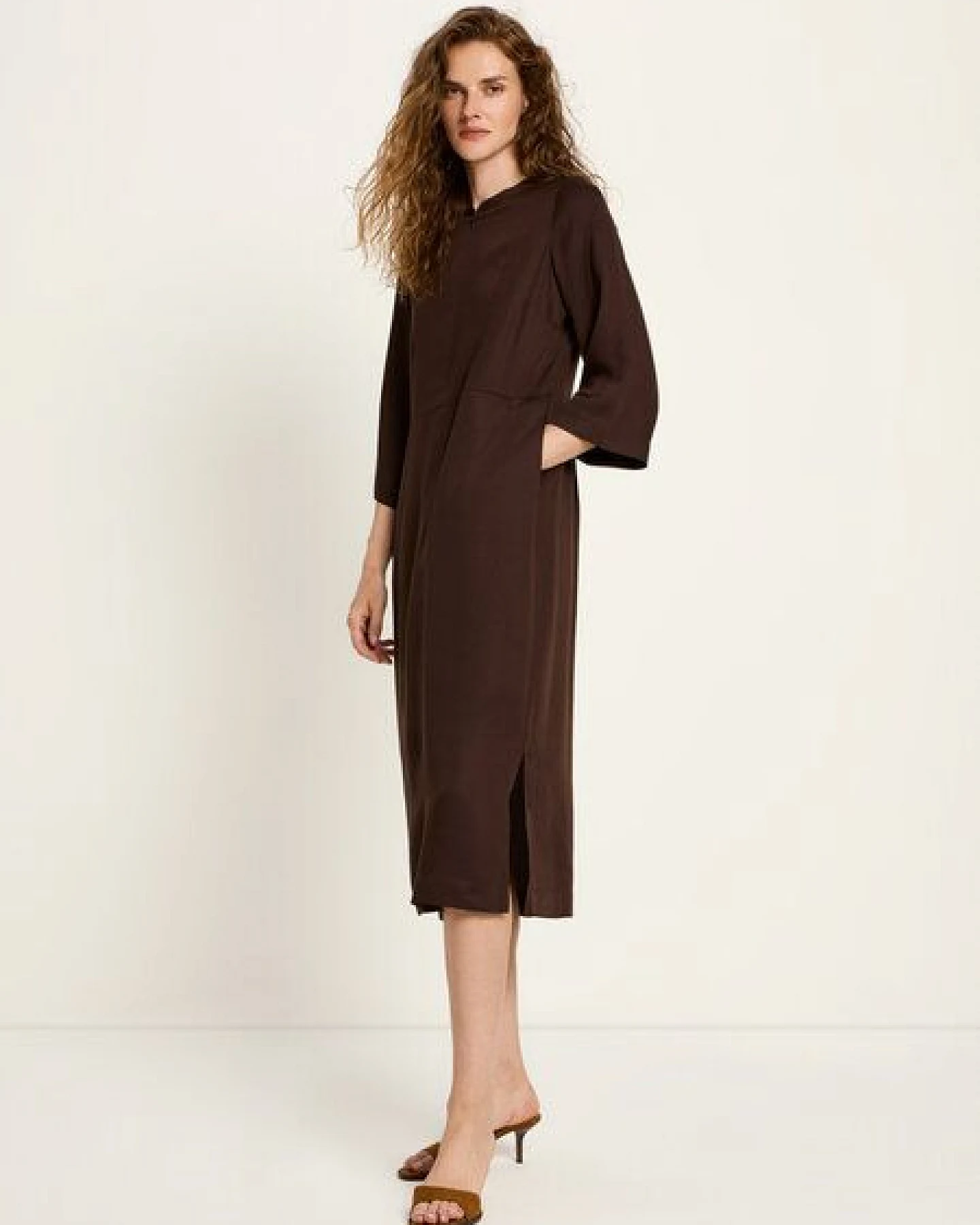 LANIUS Midikleid aus TENCEL Lyocell – Ansicht 3