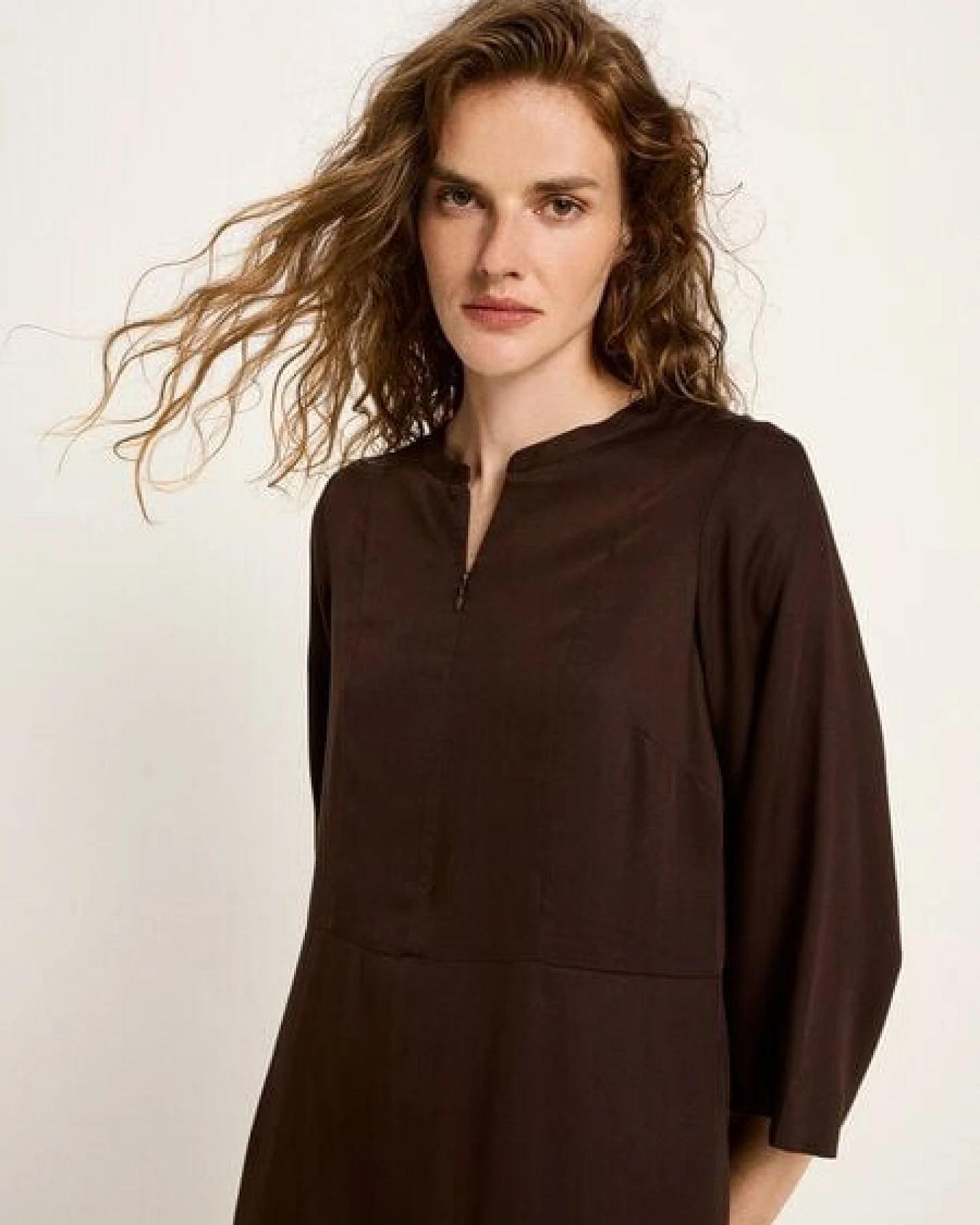 LANIUS Midikleid aus TENCEL Lyocell – Ansicht 4