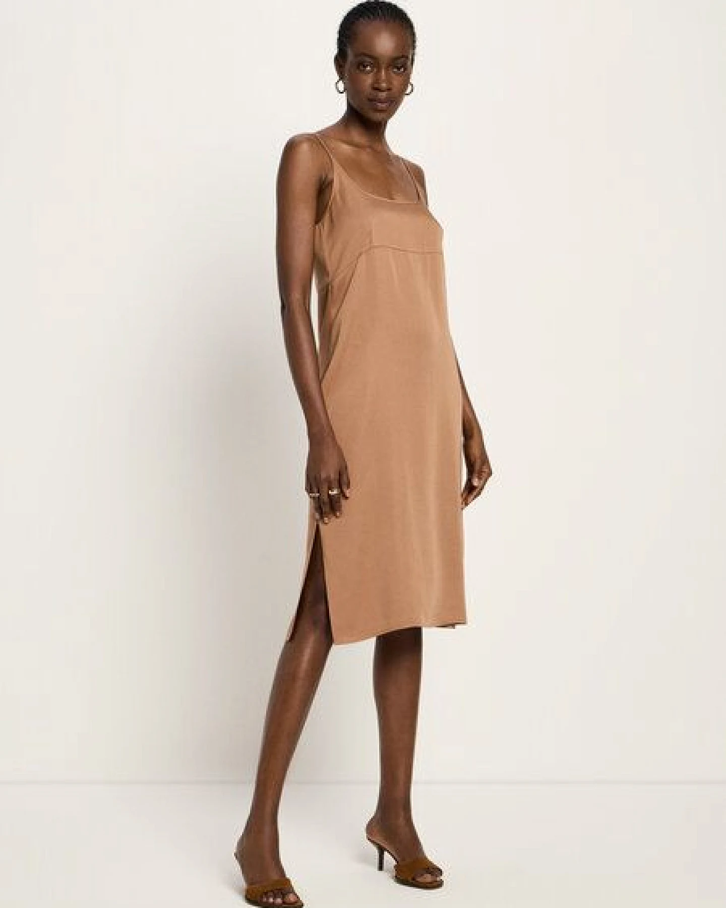 LANIUS Trägerkleid aus TENCEL Lyocell – Ansicht 3