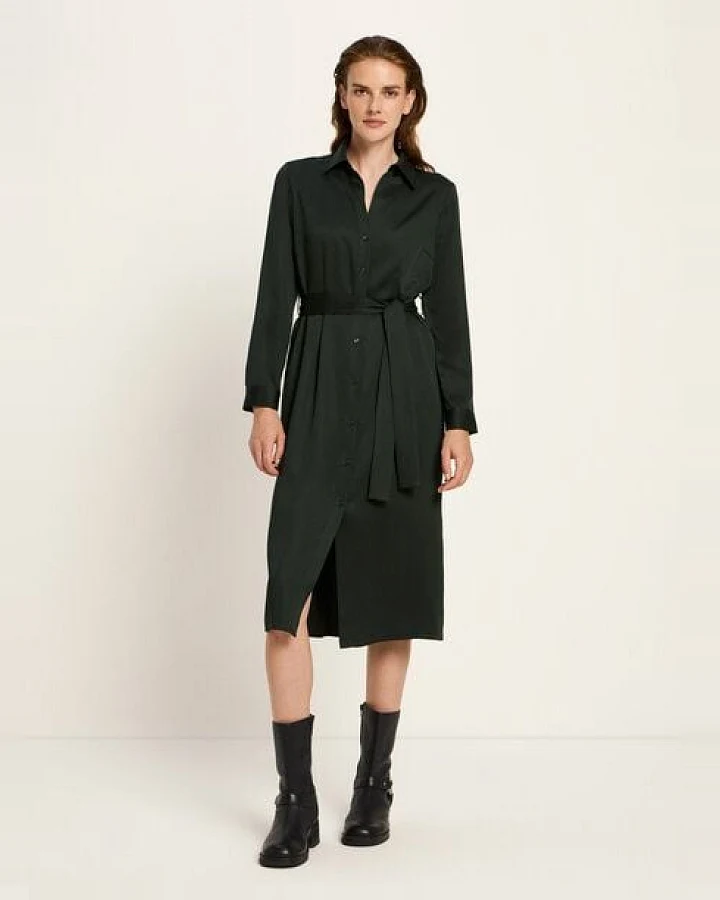 LANIUS Hemdblusenkleid aus TENCEL Lyocell