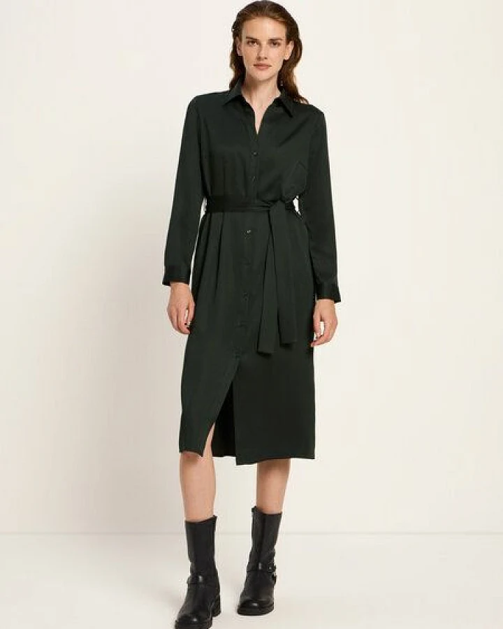 LANIUS Hemdblusenkleid aus TENCEL Lyocell