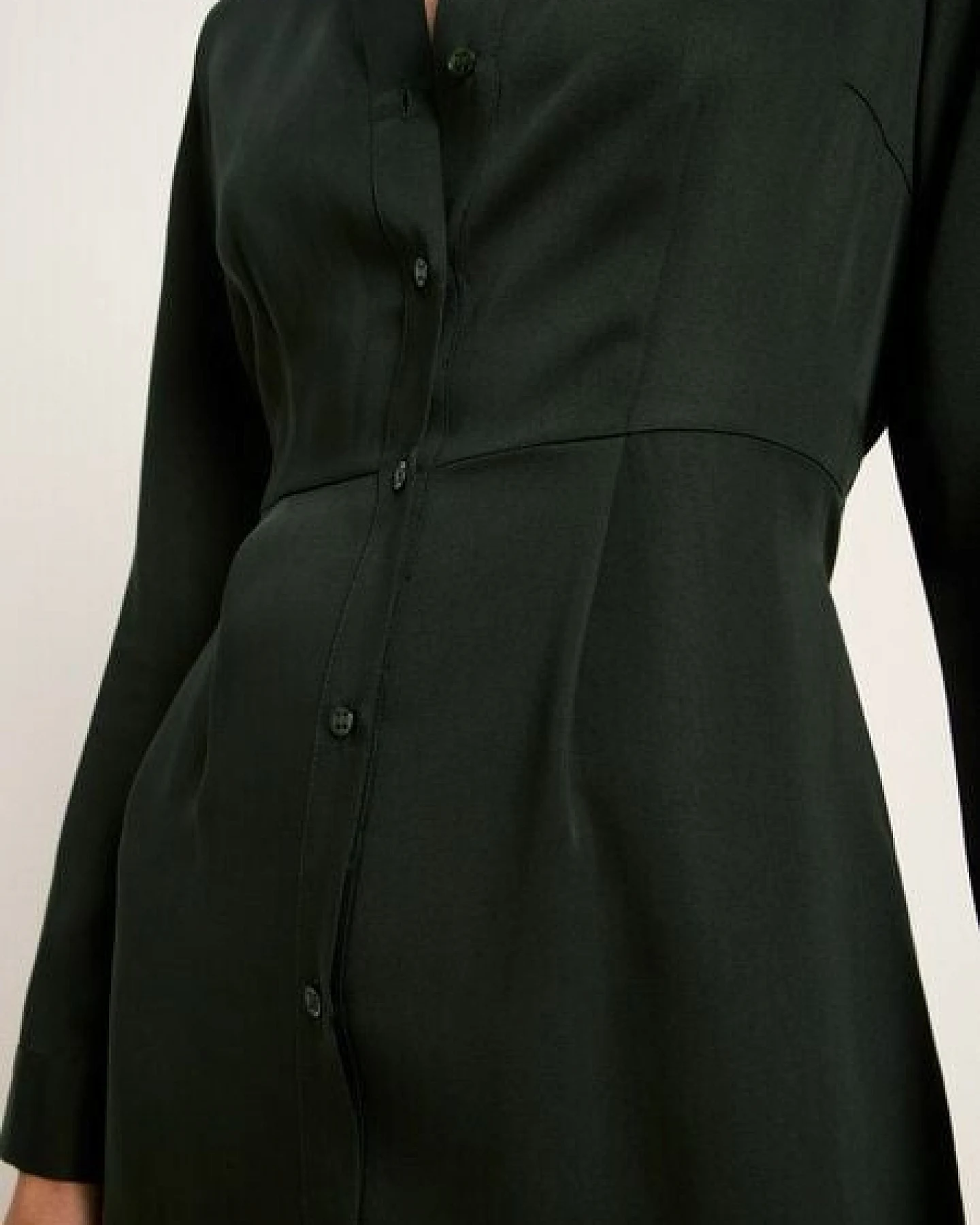 LANIUS Hemdblusenkleid aus TENCEL Lyocell – Ansicht 4
