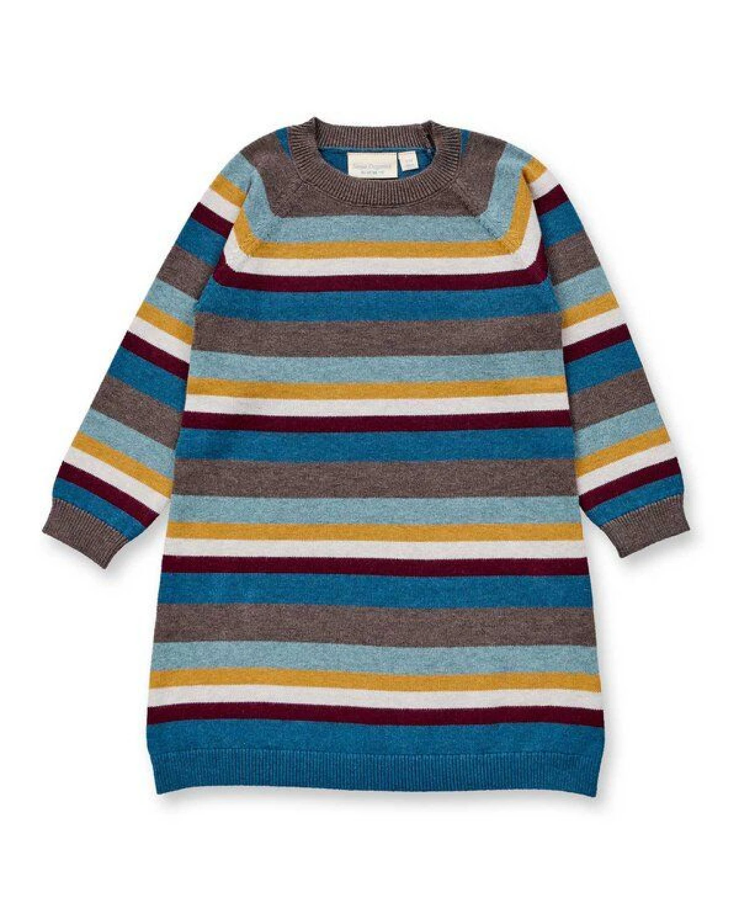 sense-organics Sense Organics Kinder Strickkleid multicolor Ringel Bio Baumwolle – Ansicht 2