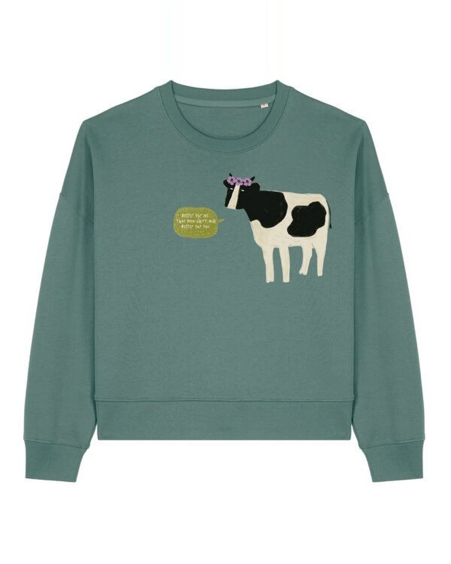 Kultgut Artdesign - Biofair- Pulloversweater im Boxistyle / Non-dairy milk – Ansicht 2